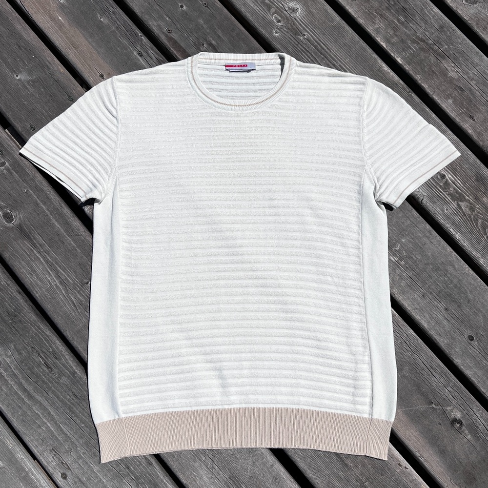 Prada Short-sleeve Lightweight Sweater